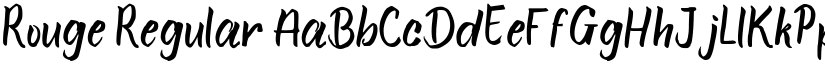 Rouge Regular font