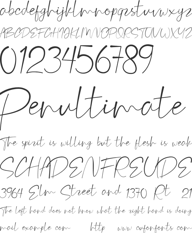 burdette font preview