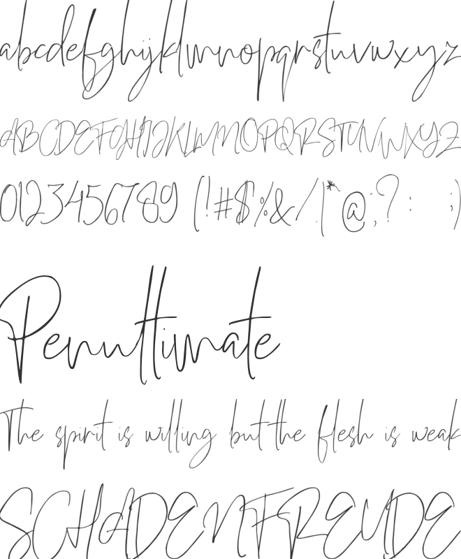 Officielle font preview