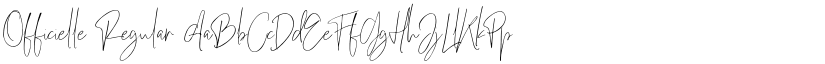 Officielle Regular font
