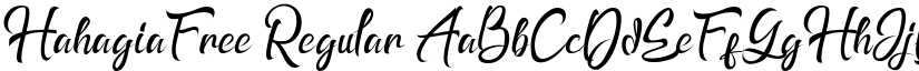 HahagiaFree Regular font