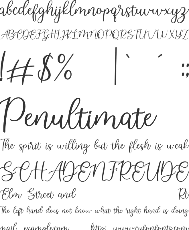 denalova font preview