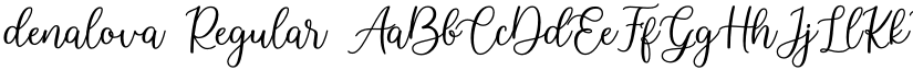 denalova Regular font