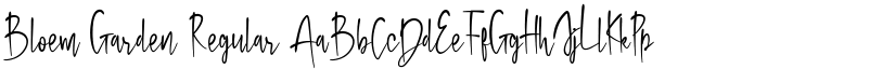 Bloem Garden Regular font