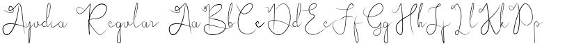 Ayudia Regular font