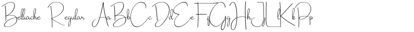 Belliache Regular font