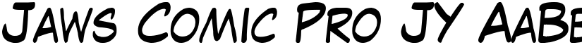 Jaws Comic Pro JY font