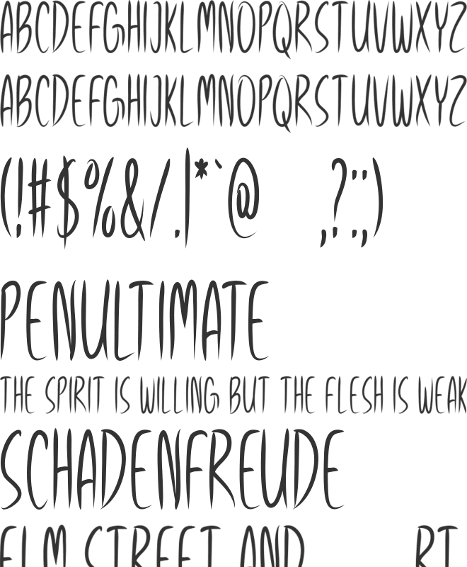 Spring Season font preview