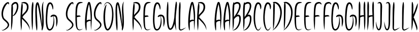 Spring Season Regular font