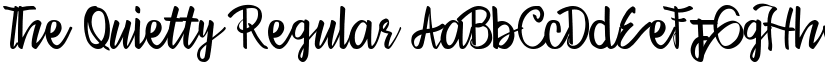 The Quietty Regular font