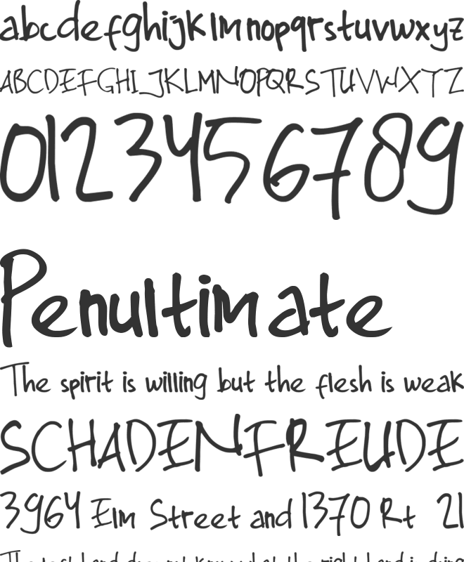 Megaponn font preview