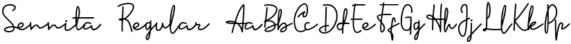 Sennita font download