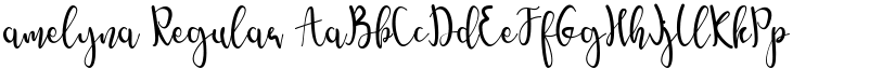 amelyna Regular font