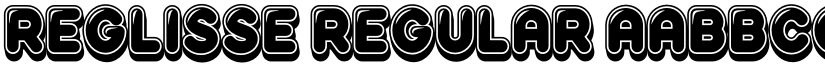 Reglisse Regular font