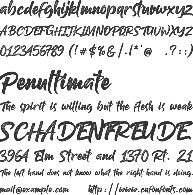 Gilberto font preview