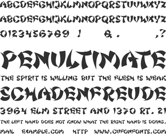 Chinatown Champs font preview