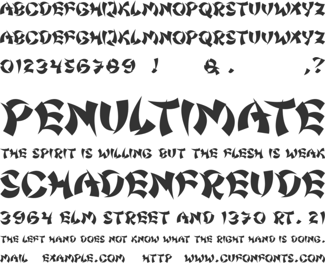 Chinatown Champs font preview