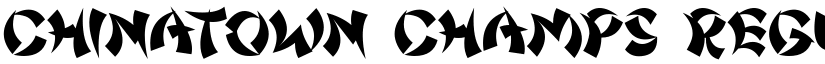 Chinatown Champs Regular font
