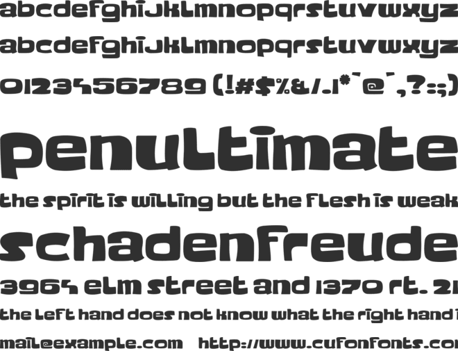 Playtimes font preview