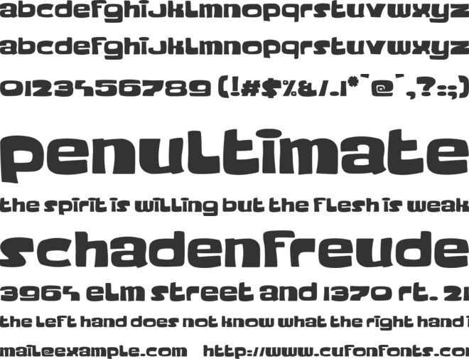 Playtimes font preview