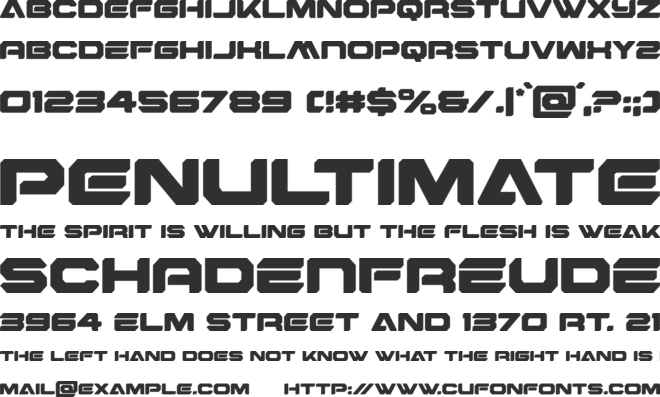 Hyper Viper font preview