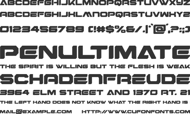 Hyper Viper font preview