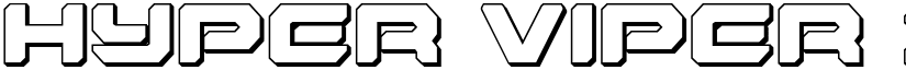 Hyper Viper 3D Regular font