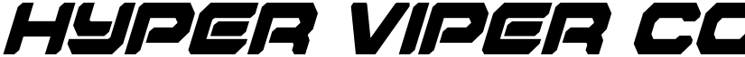 Hyper Viper Condensed Italic Condensed Italic font