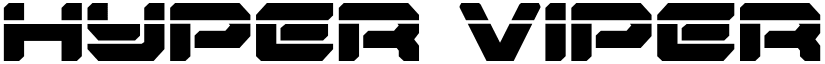 Hyper Viper Laser Regular font
