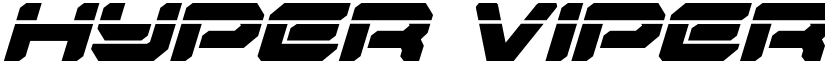 Hyper Viper Laser Italic Italic font