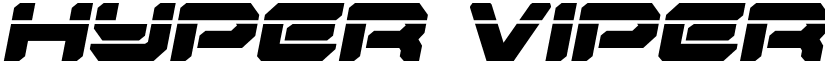 Hyper Viper Laser Semi-Italic Semi-Italic font