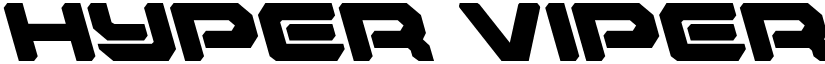 Hyper Viper Leftalic Italic font