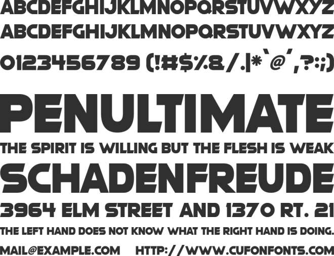 Modern Machine font preview