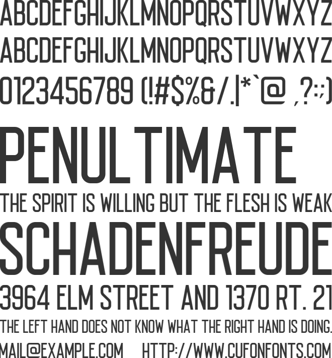 Euforia font preview