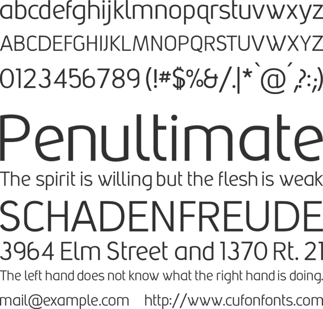 Grabstein Sans CE font preview