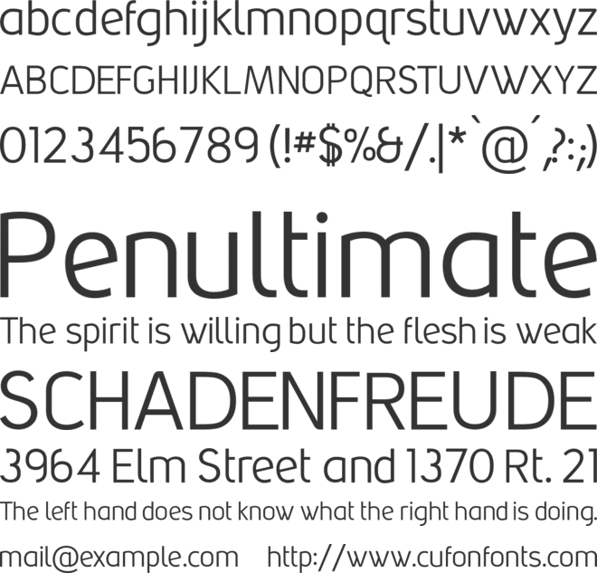 Grabstein Sans CE font preview