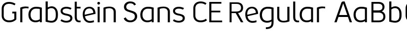 Grabstein Sans CE Regular font