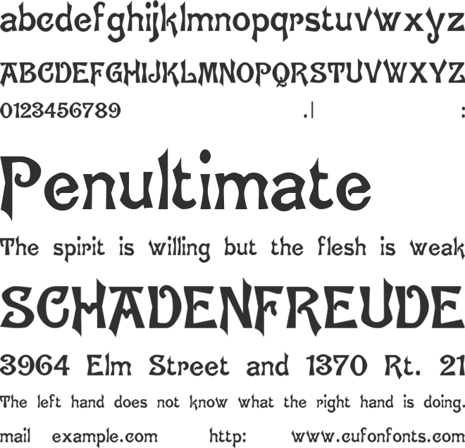 Ghostly font preview
