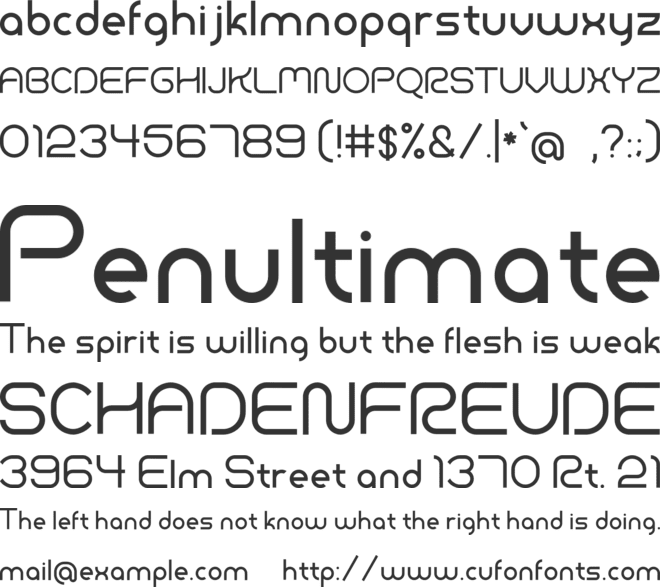 Adonay font preview