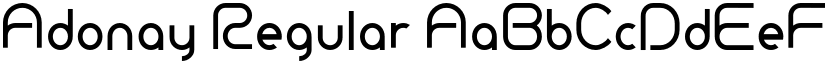 Adonay Regular font