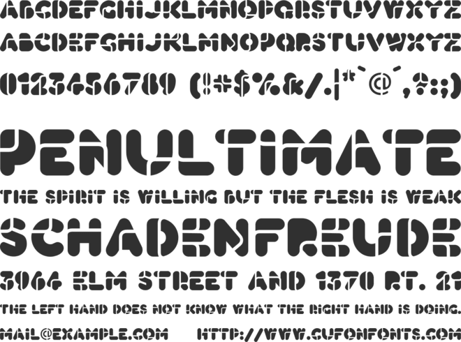 BlackBees font preview