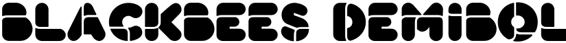 BlackBees DemiBold font