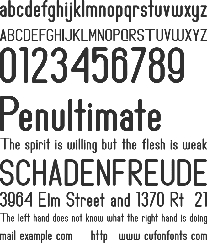 Milleniale Personal Use Only font preview