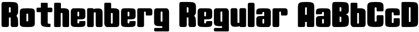 Rothenberg Regular font