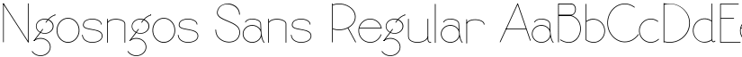 Ngosngos Sans font download