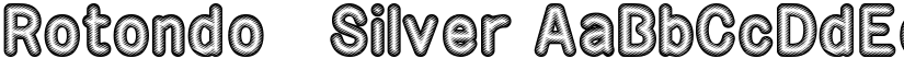 Rotondo   Silver font