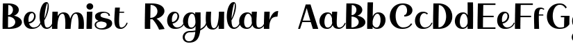 Belmist Regular font