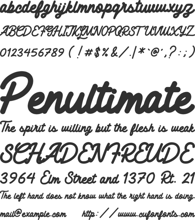 Monolyte font preview