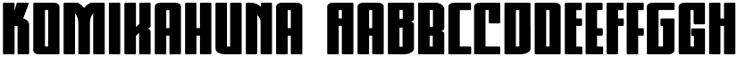 Komikahuna font
