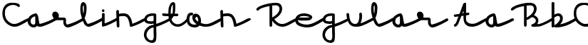 Carlington Regular font